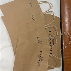 Coach Tan Shopping Bags with Handles